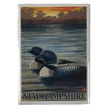 New Hampshire Ducks Fridge Magnet 3.5x2.5 USA Made