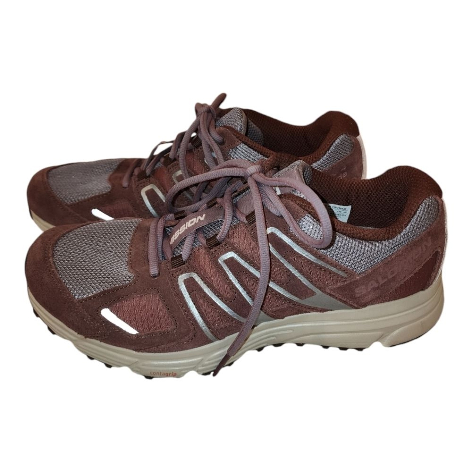 Salomon X Mission 4 sneaker da trail scamosciate Moonscape Wild Ginger M 9 5 W 10 5