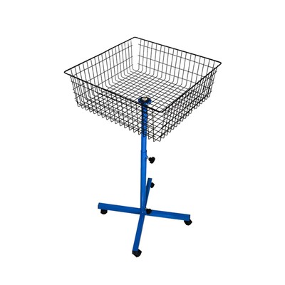 Ball Storage Stand 4 Wheels Cart for Training for Tennis Balls Badminton
