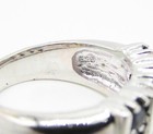 925 Sterling Silver Faceted Round Cut Sapphire Linear Band Ring Sz 6.5 RG3453 — photo 6