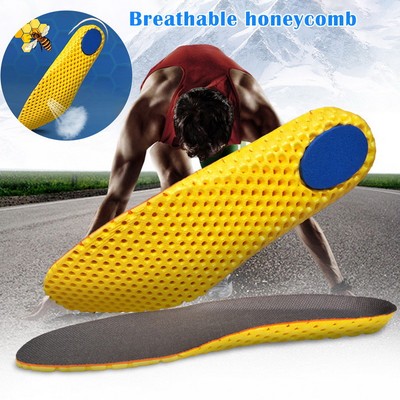 Honeycomb Shocks Absorber Sweat absorption Running Sport Shoe Insoles