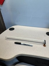 SIGHT GLASS TUBES 12-1/2"L X 1" O.D.(LOT OF 7). ONE END IS ENCLOSED. FREE SHIP