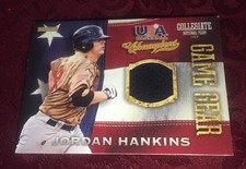 Jordan Hankins 2013 USA Baseball Game Gear Relic Card # 35, Chicago Cubs