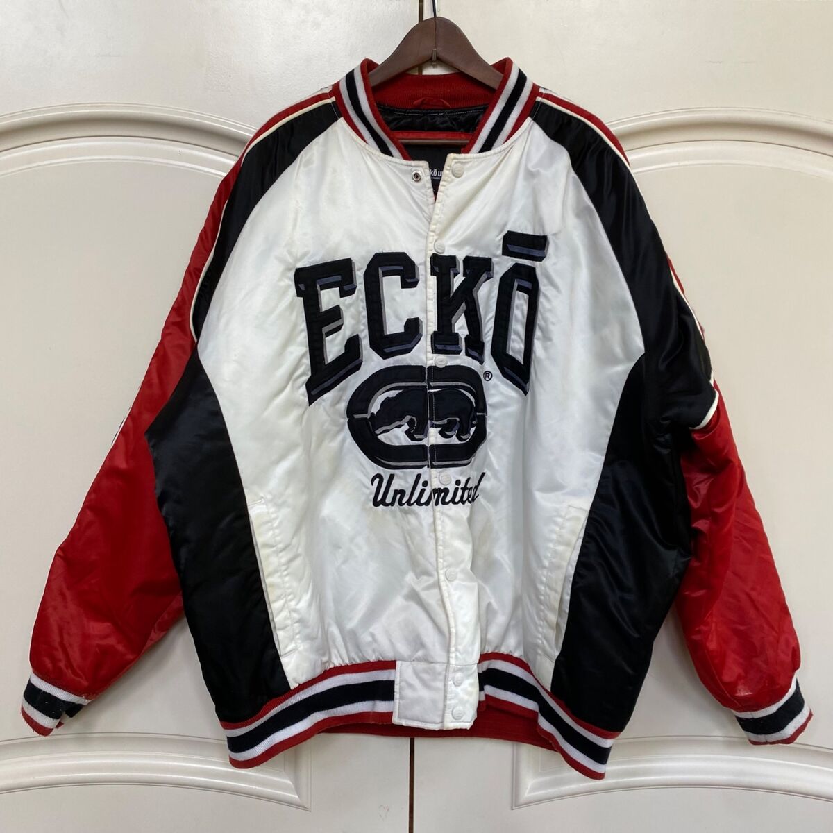 Vintage ECKO UNLTD Jacket 90s Y2K Bomber Varsity Old School Vintage ECKO UNLTD Jacket 90s Y2K Bomber Varsity Old School
