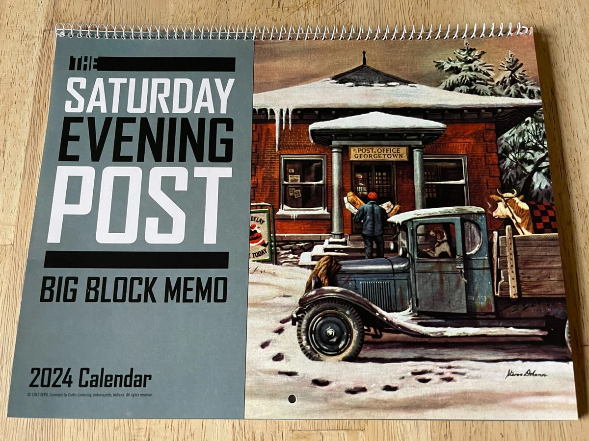 The Saturday Evening Post - 2024 Wall Calendar - Big Block - Norman Rockwell Art | eBay the-saturday-evening-post-2024-wall-calendar-big-block-norman-rockwell-art-ebay