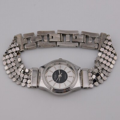 L.A.EXPRESS LAX5233 Silver Tone Quartz Analog Women's Watch Sz. 7'' New Battery
