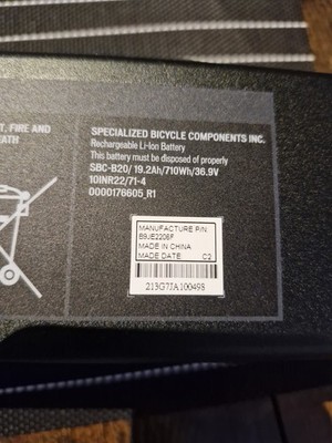Specialized E-Bike Akku 710Wh (SBC-B20)   NEU   zeigt Ladestand   ohne Ladegerät