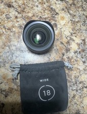 Moment V2 18mm Wide Angle Lens Compatible with iPhone Android Or . Never Used