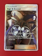 Ingo & Emmet Full Art Trainer Pokemon TCG Card SM Team-Up Set 176/181 NM on eBay
