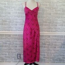  Fairycore Y2K Urban Outfitters Samira Butterfly Satin Maxi Dress Coquette M