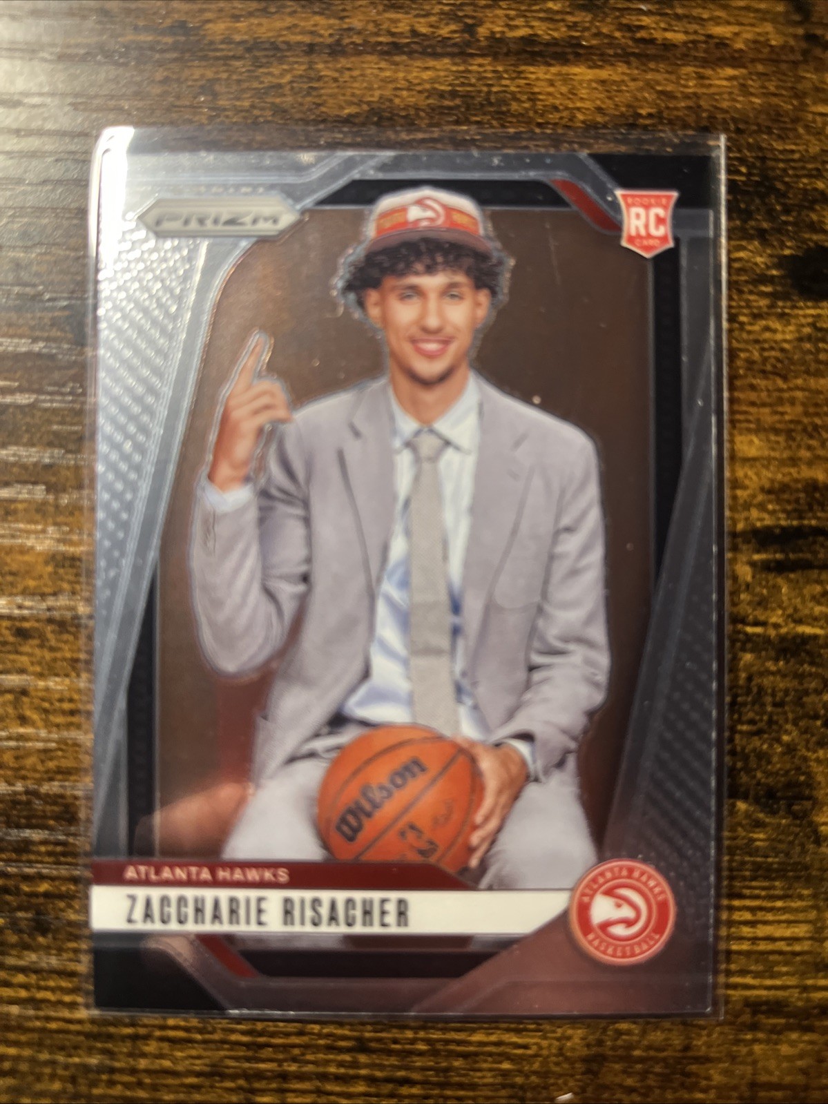 2024-25 Panini Prizm Basketball #265 Zaccharie Risacher Rookie RC Variation