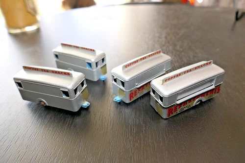 Matchbox Lesney no. 74  mobile canteen lot of 4 - excellent