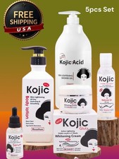 Kojic 5-ln- 1 Skin Care Set Dark spots Eraser Skin Brightening set  USA Stock 