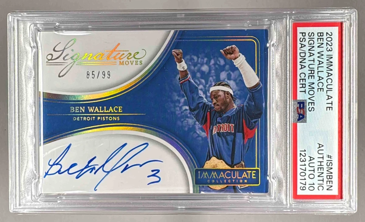 Ben Wallace Basketball Autographed Sports Trading Cards