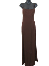 Reformation size 10 Brown Maxi Slip Dress Basic Strappy NEW