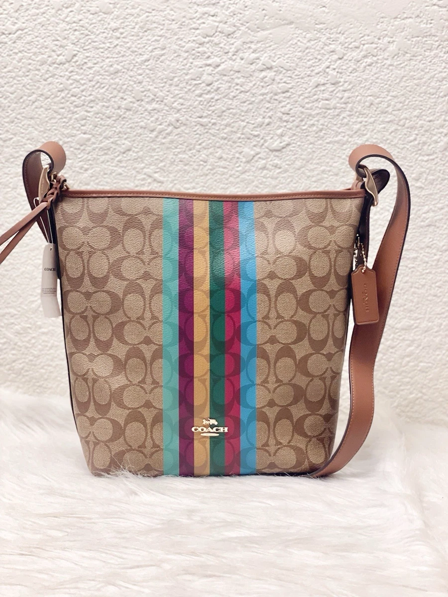 Coach Legacy Striped Leather Exterior Bags & Handbags for Women