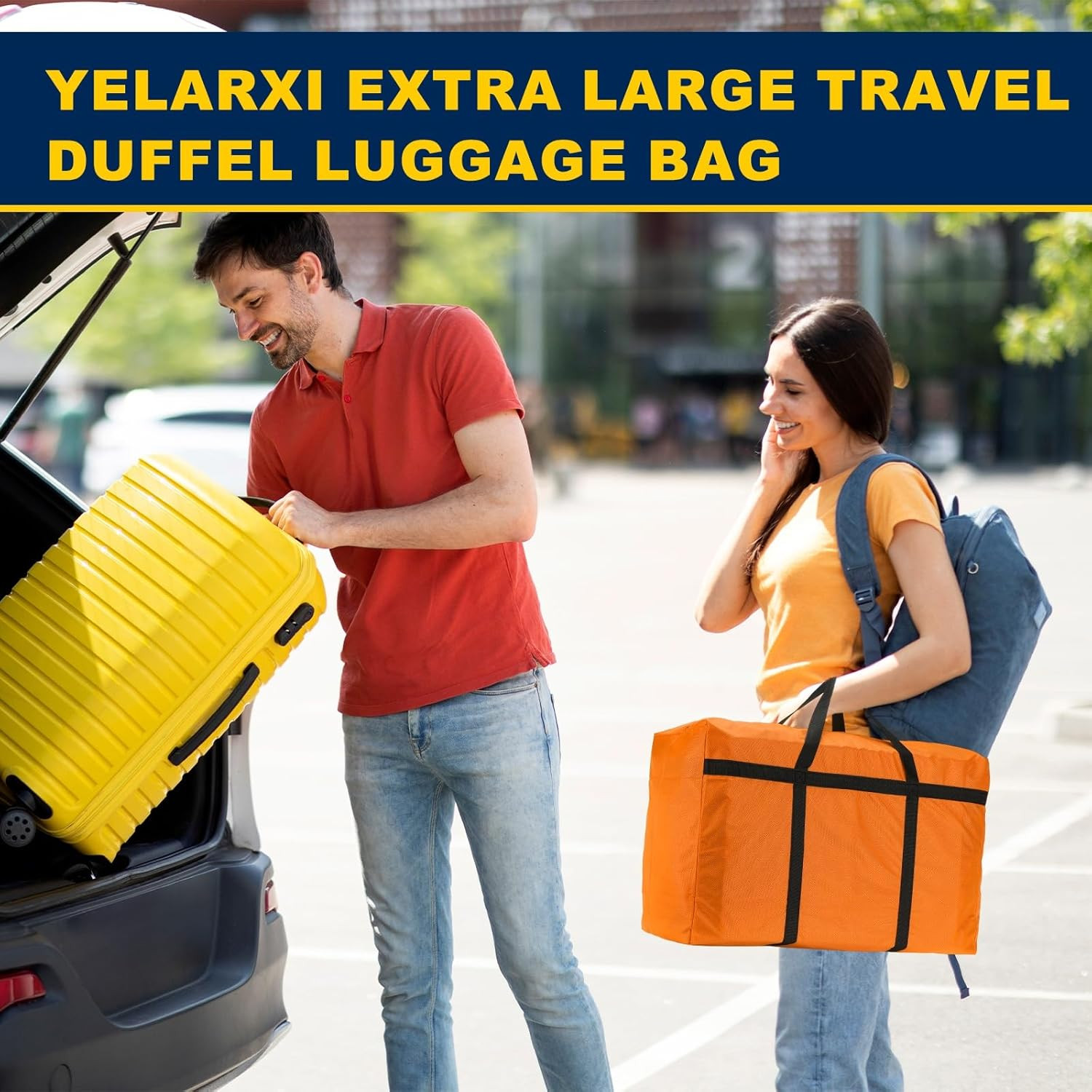 Borsa da Viaggio Extra Large 89 cm XXL: Borsone Pieghevole Multiuso - 4