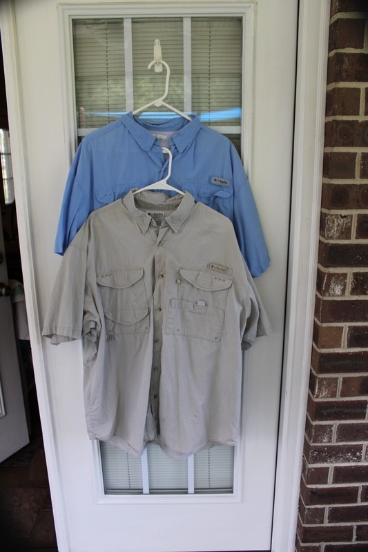 LOT (2) Columbia PFG Fishing Shirts Short Sleeve Men's Size XL