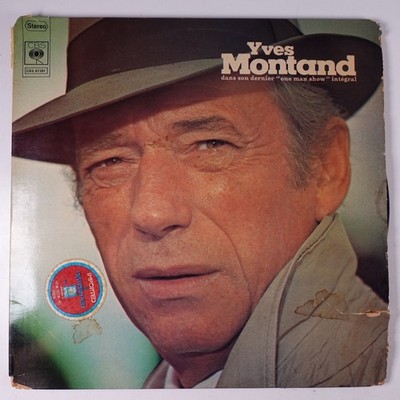 Yves Montand - Dernier One Man Show 2xLP Vinyl CBS 33RPM French Chanson