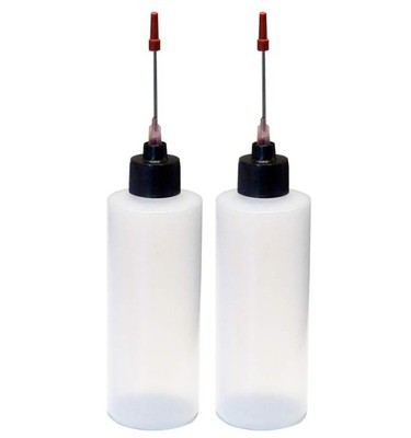 Liberty Products 2-4oz Plastic Squeeze Bottles with 4 Ounces, stainless steel 