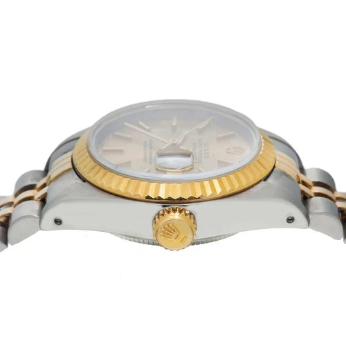 Rolex Datejust 26mm Champagne Stick Dial Two Tone Jubilee Bracelet 6917 - Picture 5 of 9