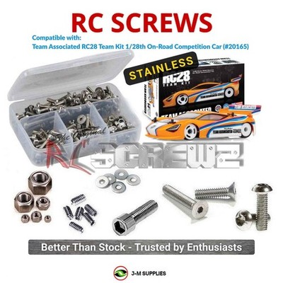 RCScrewZ Stainless Screw Kit asc166 for Associated RC28 Team 1/28 (20165) | KIT