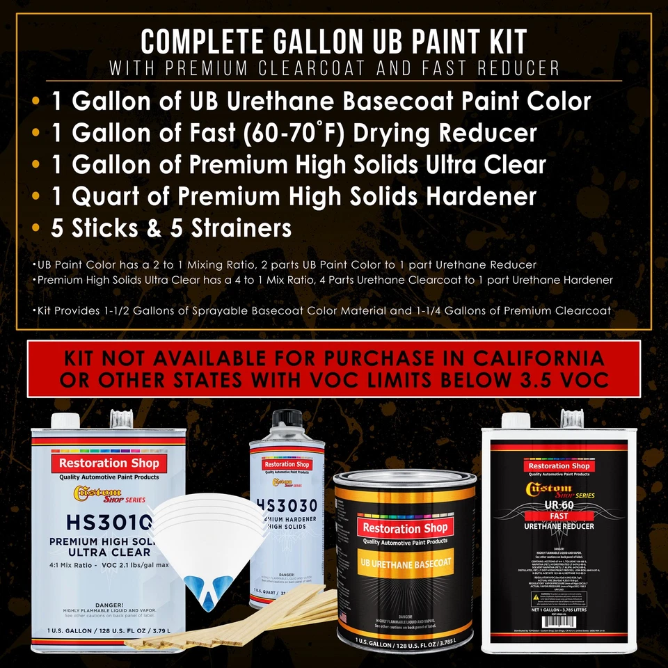 GALÓN MAGENTA PREMIUM CAPA BASE DE URETANO CAPA TRANSPARENTE COCHE AUTO PINTURA KIT RÁPIDO Foto 2 de 4