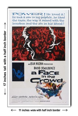 Face in the Crowd 1957 - 11x17 Poster Art Print