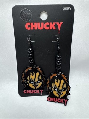 Chucky Dangle Earrings Horror Slasher Killer Doll Gothic Jewelry Nickel Free