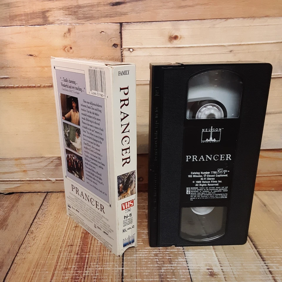 Prancer VHS Used Family Christmas Drama Holiday Movie Nelson Entertainment - Image 3 of 4