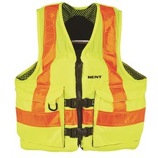 Kent Safety 150800-410-080-23 Life Jacket, 4Xl, 15.5Lb, Foam, Yellow