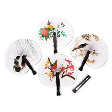 Asian Folding Hand Fan Assortment - 12 Pc.