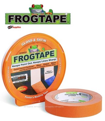 Froschband Orange Glanz & Satin Maler Abdeckband FrogTape 24mm x 41,1m