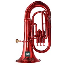 Bb 3-Valve Euphonium Brass Musical Instrument with Mouthpeice and Hard Case.