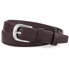 Casual Leather Thin Belt for Fashion Ladies Waist Dress Belt for Jeans Pants ...