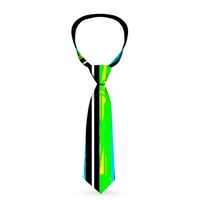 Necktie Standard - Scribble Stripes Blue/Green/White (Us Import) Acc Neu