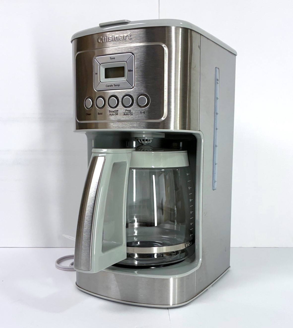 - Glass Carafe With Stainless Handle Programmable