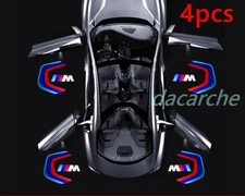 4pcs Car Door Light M Logo for BMW E46 E90 E60 F10 F30 E39 E36 Projector Shadow