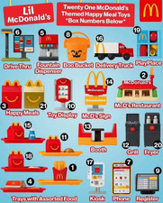 McDonald s Mini Happy Meal Fast Food Toys - You choose