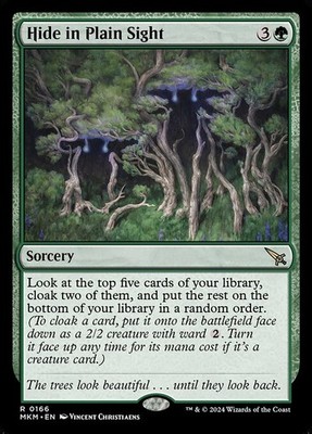 [MTG] Hide in Plain Sight (Foil) (0166) (MKM) LP-HP