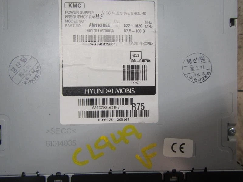 961701W750CA SISTEMA AUDIO / RADIO CD / 14582426 PARA KIA RIO 1.4 CRDI CAT - Imagen 2 de 4