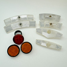 Vintage Cat Eye Sate Lite Reflector Lot 9 Red...