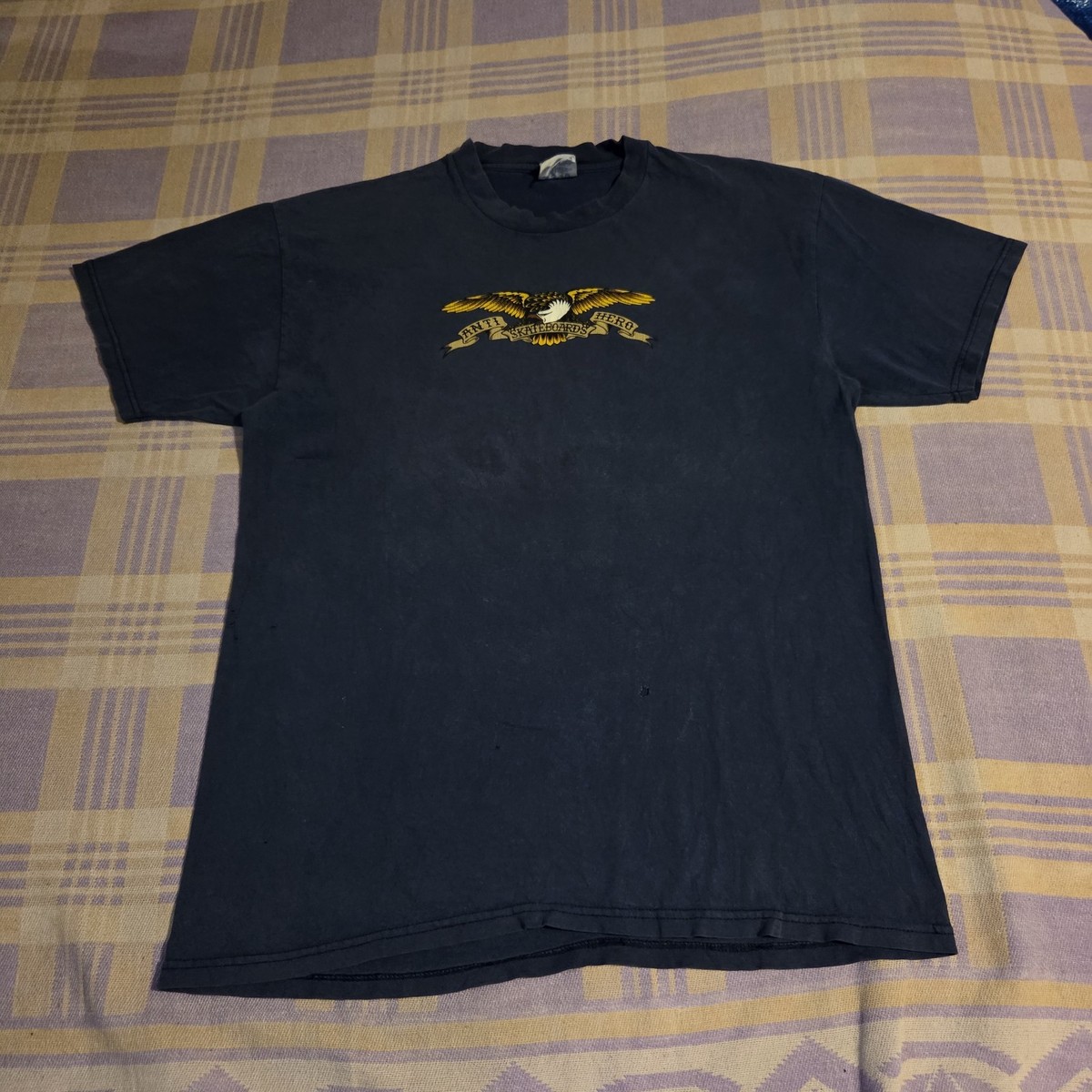 Vintage 90s Anti Hero Skateboards Eagle T Shirt L OG Supreme Skate