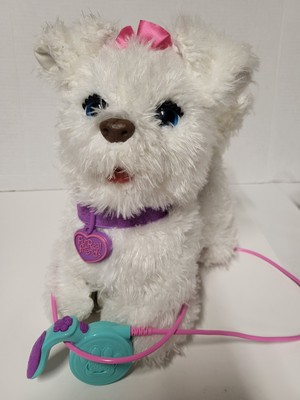 FurReal Friends Working Get Up & GoGo My Walkin Pup Dog White Maltese Bichon