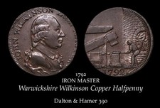 1792 Warwickshire Wilkinson Conder Halfpenny D&H 390 🎅🎄🎁HNY 🎆🎆🎆