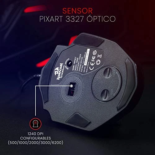 Redragon M908 12400 DPI Impact MMO Gaming Mouse - Image 3 of 4