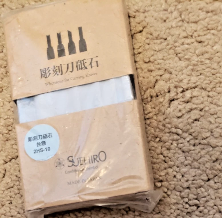 NEW SUEHIRO WHETSTONE FOR CARVING KNIVES WOOD CHISEL 2HS-10 1000 GRIT SEALED