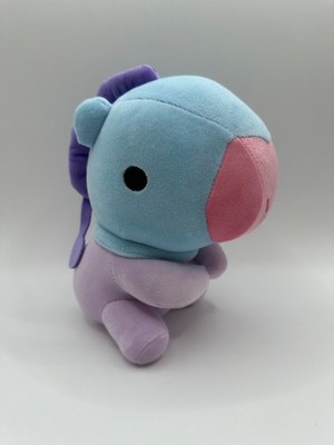 BT21 Mang Blue Pink Purple Pony 8'' Plush Holding Hands Sitting