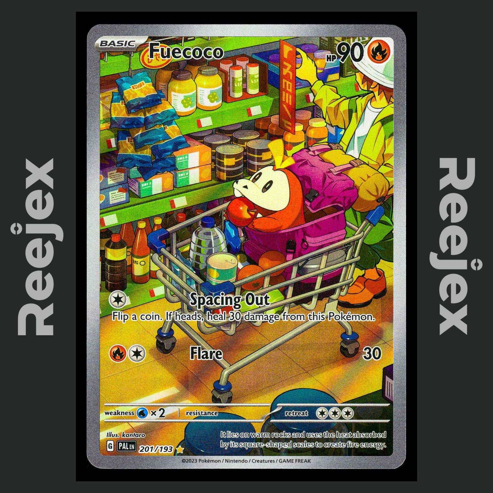 Fuecoco - 201/193 - Illustration Rare - Paldea Evolved - Pokemon Card - NM/M