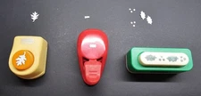Paper Punches-Scrapbooking- Misc Punches. Lot of 3